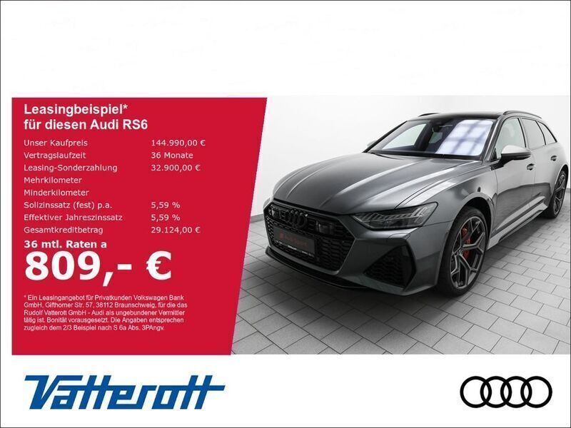 Grau Neu 2024 Audi RS6 Performance Kombi | 144.990 € (Superpreis) - Bild 1/4