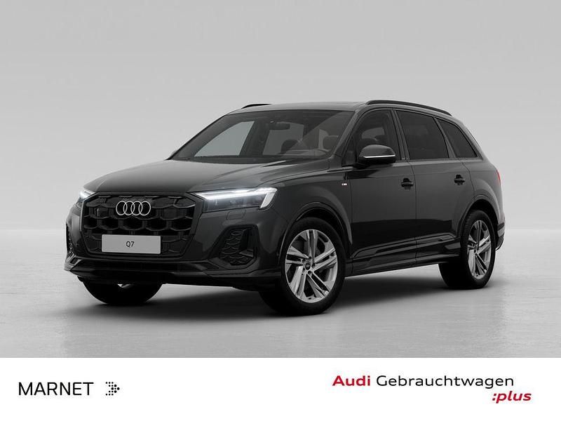 Mythosschwarz metallic Gebraucht 2024 Audi Q7 S-Line SUV | 71.970 € (Superpreis) - Bild 1/4
