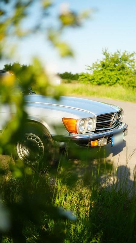 Blau Gebraucht 1974 Mercedes SL450 Cabrio | 16.300 € - Bild 1/4