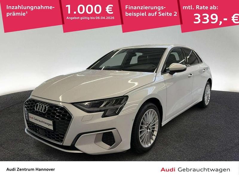 Gebraucht Audi A3 Advanced Plus 150 PS (110 kW) 2023 Gletscherweiß metallic Limousine