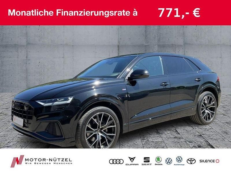 Mythosschwarz metallic Gebraucht 2022 Audi Q8 Sport SUV | 56.890 € (Superpreis) - Bild 1/4