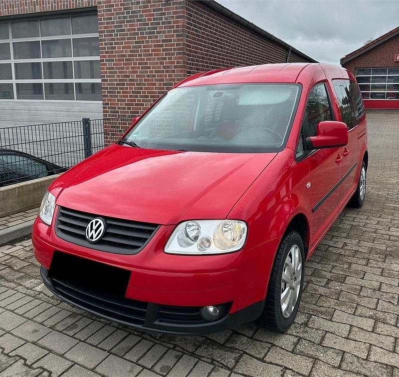Gebraucht VW Caddy Maxi 105 PS (77 kW) 2009 Rot Van / Kleinbus