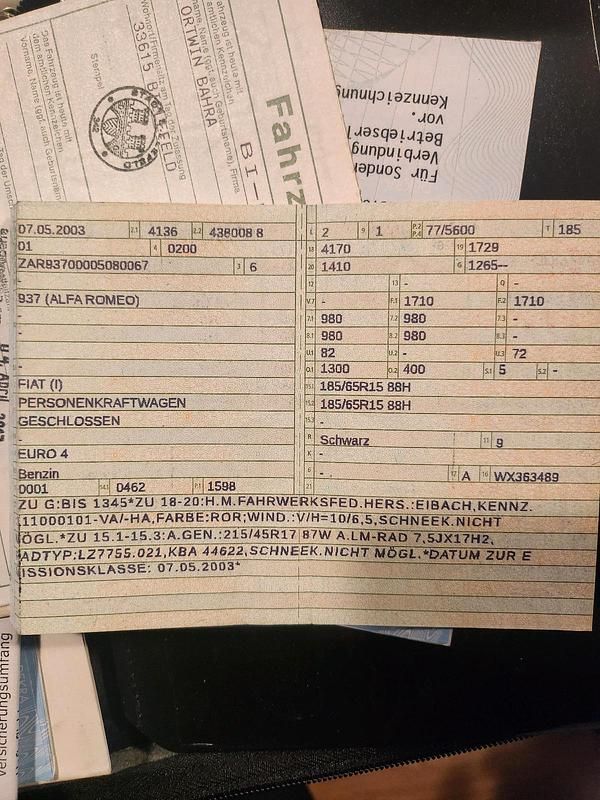 Schwarz Gebraucht 2003 Alfa Romeo 147 Kleinwagen | 1.250 € - Bild 1/4