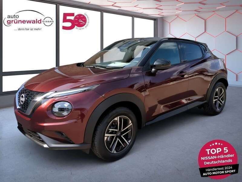 Burgundy metallic kontrastfarb Neu 2025 Nissan Juke N-Connecta SUV | 25.000 € (Fairer Preis) - Bild 1/4