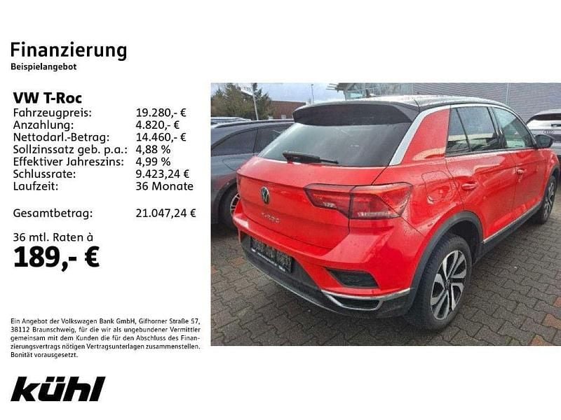 Occasion VW T-Roc Active 150 ch (110 kW) 2021 Rouge SUV