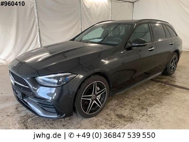 Graphitgrau (metallic) Gebraucht 2022 Mercedes C300e AMG Kombi | 30.450 € (Fairer Preis) - Bild 1/4