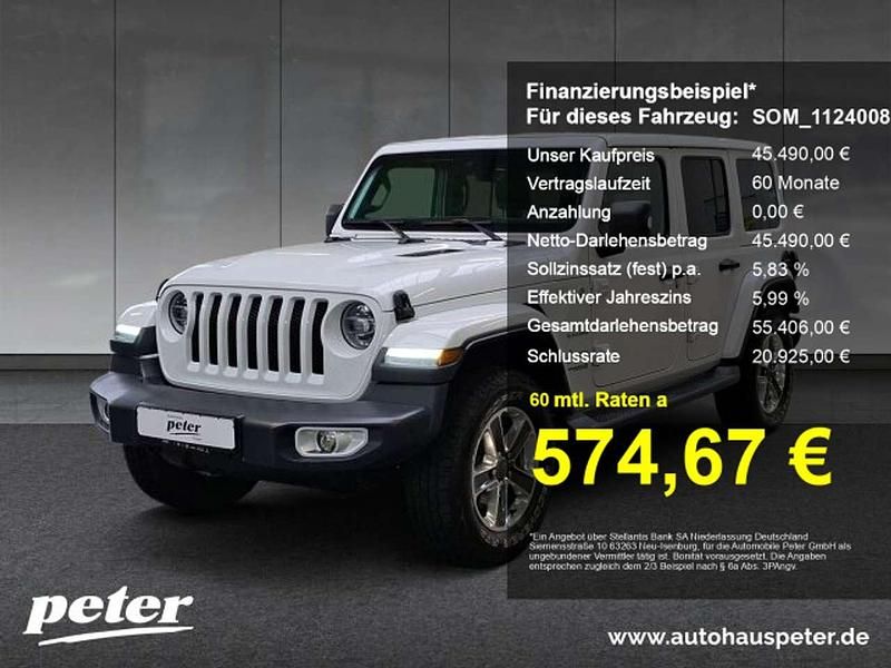 Weiß Gebraucht 2019 Jeep Wrangler Unlimited Sahara SUV | 45.490 € (Fairer Preis) - Bild 1/4
