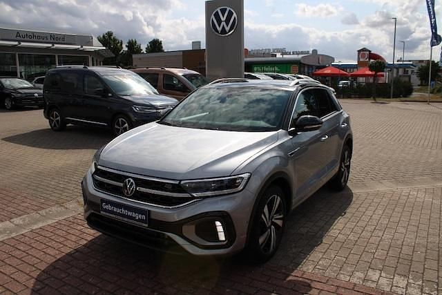 Pyrit silber metallic schwarz Gebraucht 2023 VW T-Roc R-line SUV | 34.990 € (Teuer) - Bild 1/4