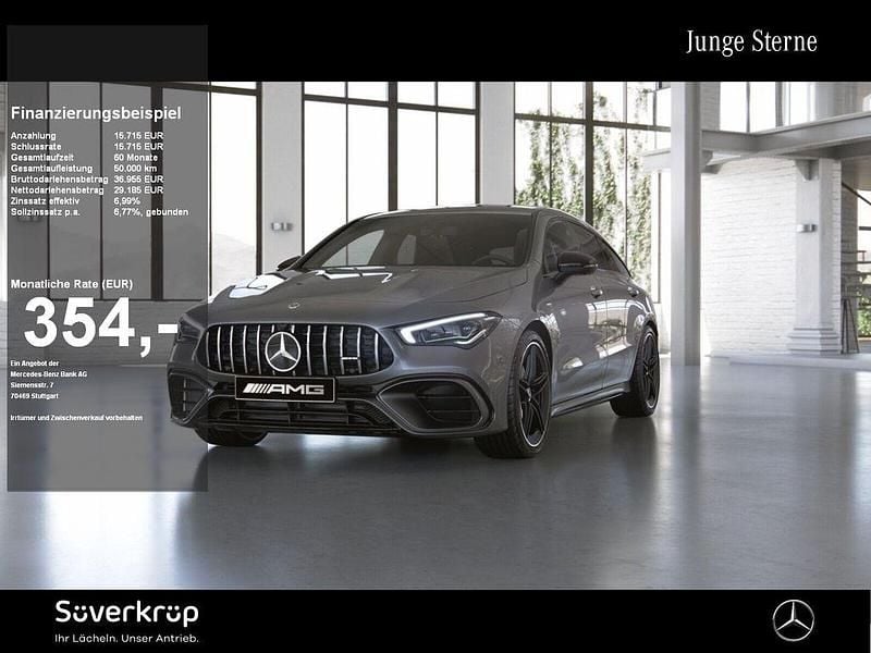 Graulack mountaingrau (metallic) Gebraucht 2022 Mercedes CLA45 AMG AMG Kombi | 44.900 € (Fairer Preis) - Bild 1/2