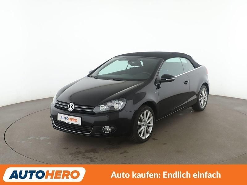 Schwarz Gebraucht 2015 VW Golf Cabriolet LOUNGE Cabrio | 10.990 € (Fairer Preis) - Bild 1/3