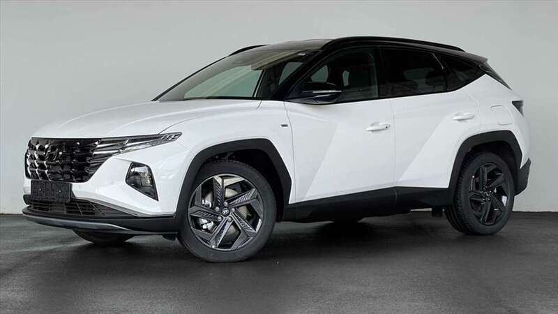 Weiss / atlasweiss zweifarbig Neu 2024 Hyundai Tucson SUV | 31.970 € (Superpreis) - Bild 1/4