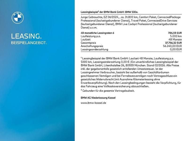 Gebraucht BMW 530e 190 PS (139 kW) 2024 Grau Limousine