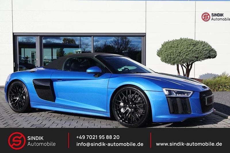 Arablau kristalleffekt Gebraucht 2017 Audi R8 Spyder Exclusive Cabrio | 95.980 € (Teuer) - Bild 1/4