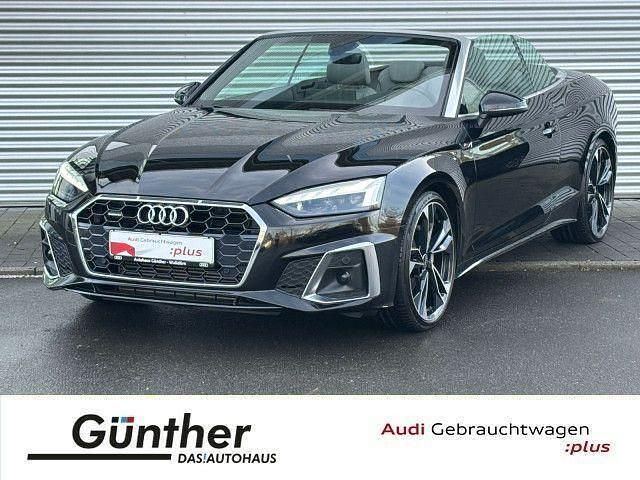 Mythosschwarz metallic Gebraucht 2022 Audi A5 Cabriolet S-Line Cabrio | 36.299 € (Guter Preis) - Bild 1/4