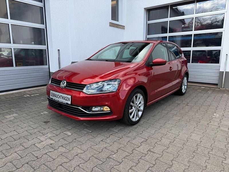 Gebraucht VW Polo Highline 90 PS (66 kW) 2014 Rot Kleinwagen