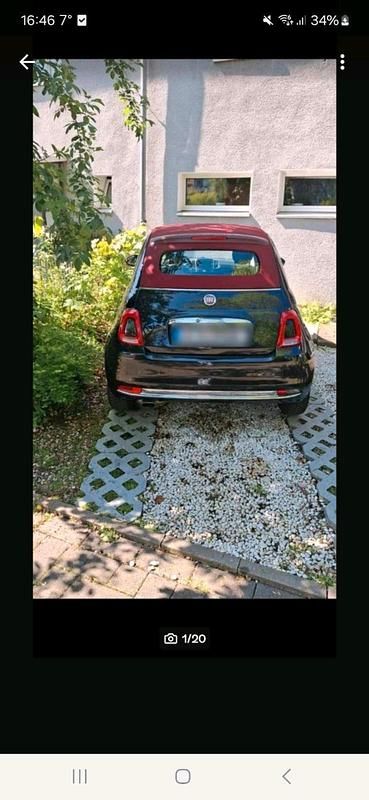 Gebraucht Fiat 500C Lounge 69 PS (50 kW) 2017 Schwarz Cabrio