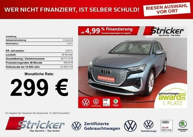 Gebraucht Audi Q4 e-tron S-Line 150 kW (204 PS) 2023 Blau SUV