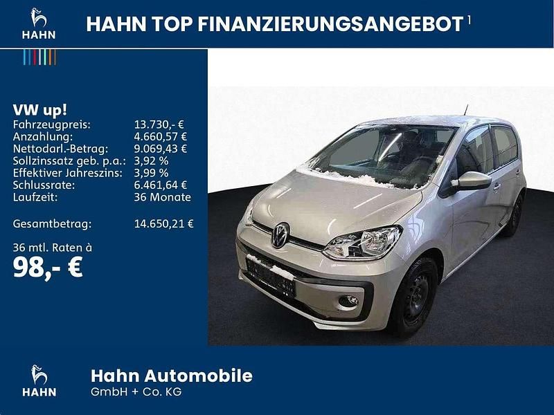 Gebraucht VW up! move up! 65 PS (47 kW) 2021 Tungsten silver metallic Kleinwagen