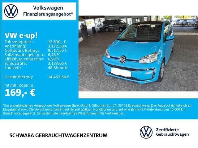 Blau Gebraucht 2021 VW e-up! Kleinwagen | 12.690 € (Guter Preis) - Bild 1/4