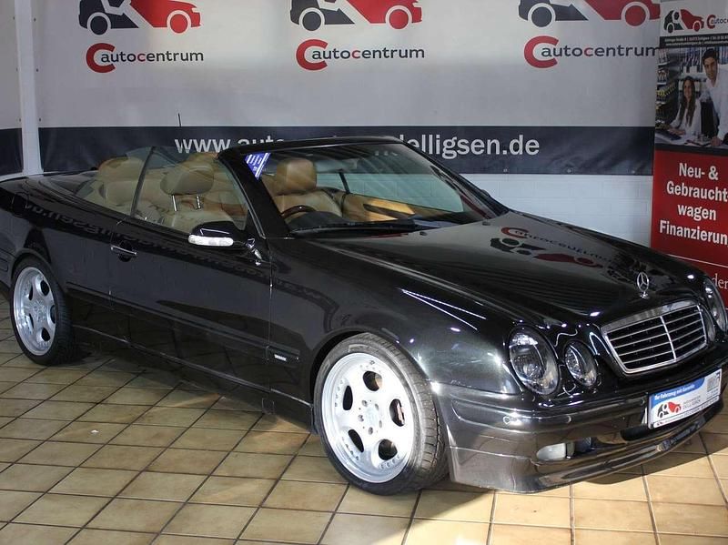 Gebraucht Mercedes CLK430 Elegance 279 PS (205 kW) 2001 Obsidianschwarz metallic Cabrio