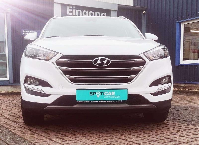 Polar white / sol Gebraucht 2017 Hyundai Tucson Trend SUV | 13.899 € (Fairer Preis) - Bild 1/4