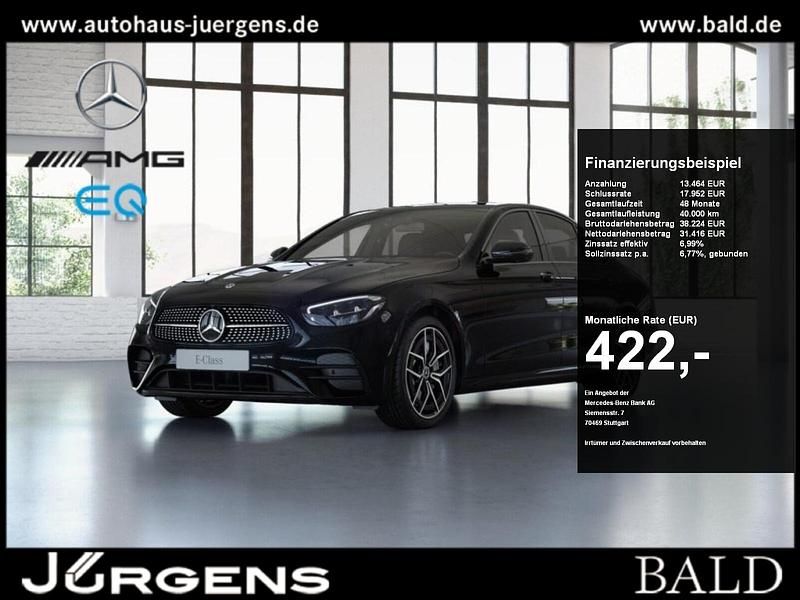 Schwarz black Gebraucht 2022 Mercedes E300 AMG Limousine | 44.490 € (Etwas zu teuer) - Bild 1/4