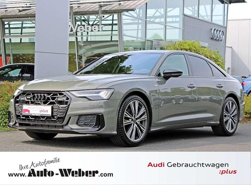Chronosgrau metallic Gebraucht 2023 Audi A6 S-Line Limousine | 60.950 € - Bild 1/3
