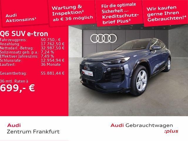 Blau Gebraucht 2025 Audi Q6 e-tron Advanced SUV | 50.750 € - Bild 1/3