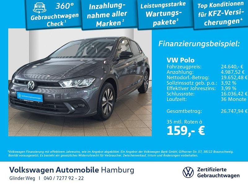 Rauchgrau metallic Gebraucht 2024 VW Polo Goal Limousine | 24.640 € (Fairer Preis) - Bild 1/3