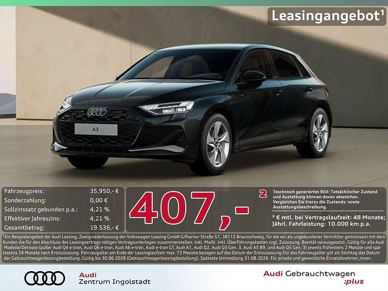 Usata Audi A3 Advanced 204 CV (150 kW) 2025 Nero Berlina