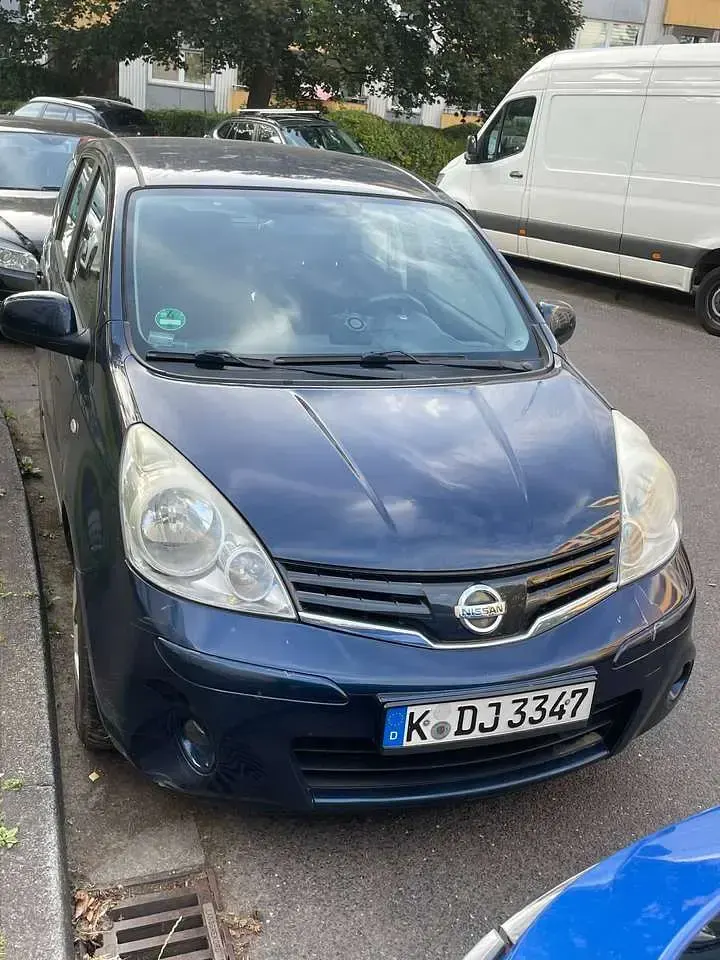 Gebraucht Nissan Note Acenta 88 PS (64 kW) 2009 Blau Kleinwagen