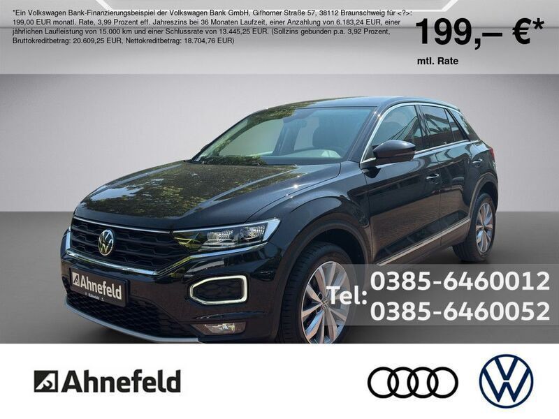 Black metallic Gebraucht 2022 VW T-Roc Style SUV | 24.888 € (Fairer Preis) - Bild 1/4