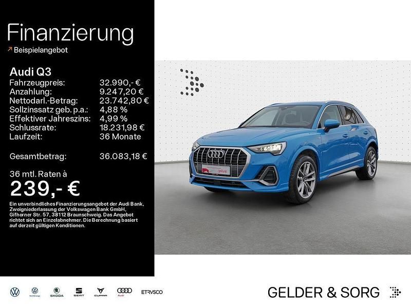 Gebraucht Audi Q3 S-Line 150 PS (110 kW) 2023 Turboblau SUV