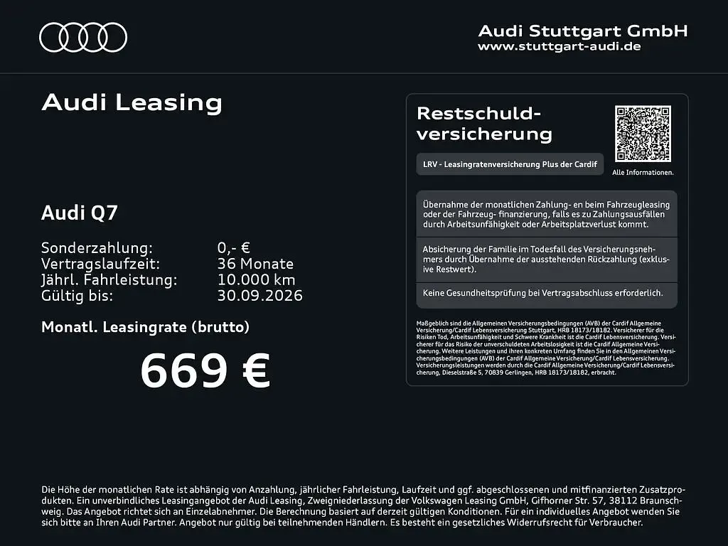 Gebraucht Audi Q7 S-Line 286 PS (210 kW) 2025 Satellitsilber metallic SUV