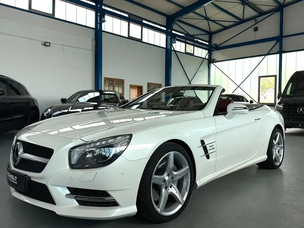Gebraucht Mercedes SL500 AMG 455 PS (334 kW) 2015 Weiß Cabrio