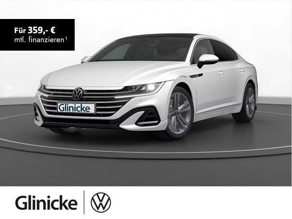 Weiß (oryxweiß perlmutteffekt) Gebraucht 2022 VW Arteon R-line Coupé | 33.881 € (Fairer Preis) - Bild 1/3
