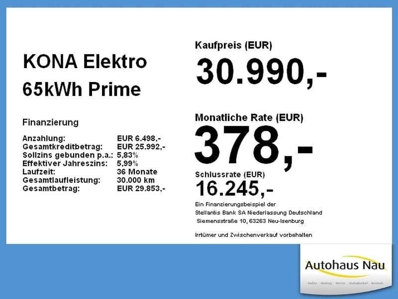 Gebraucht Hyundai Kona Prime 160 kW (218 PS) 2024 Serenity white SUV