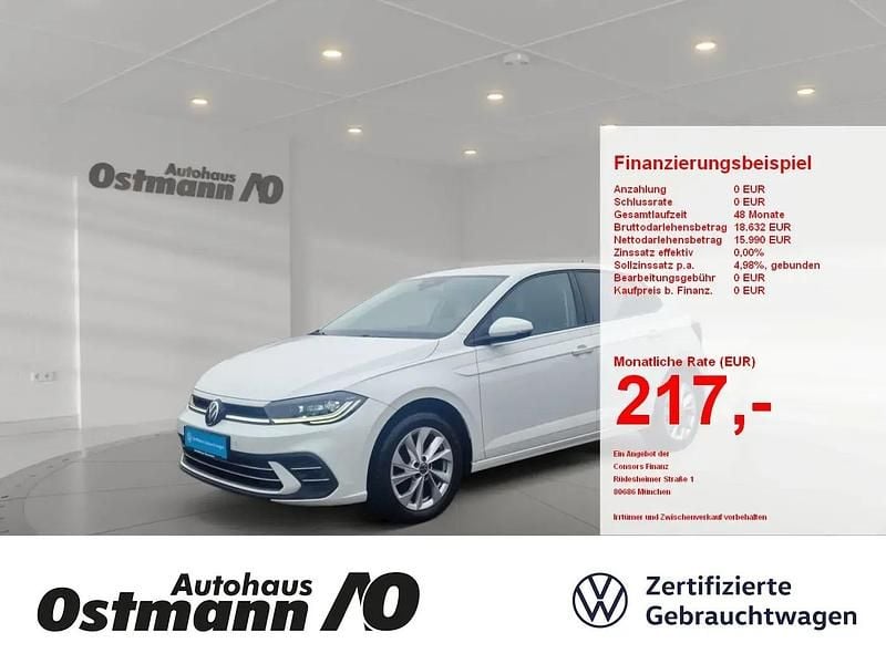 Weiß Gebraucht 2021 VW Polo Style Kleinwagen | 13.989 € (Fairer Preis) - Bild 1/4