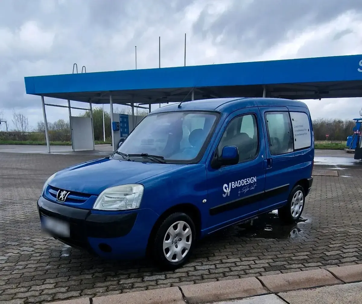 Gebraucht Peugeot Partner 90 PS (66 kW) 2007 Blau Van / Kleinbus