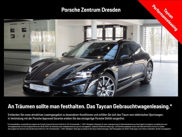 Tiefschwarzmetallic Gebraucht 2023 Porsche Taycan 4S Sport Turismo Limousine | 74.900 € (Guter Preis) - Bild 1/4