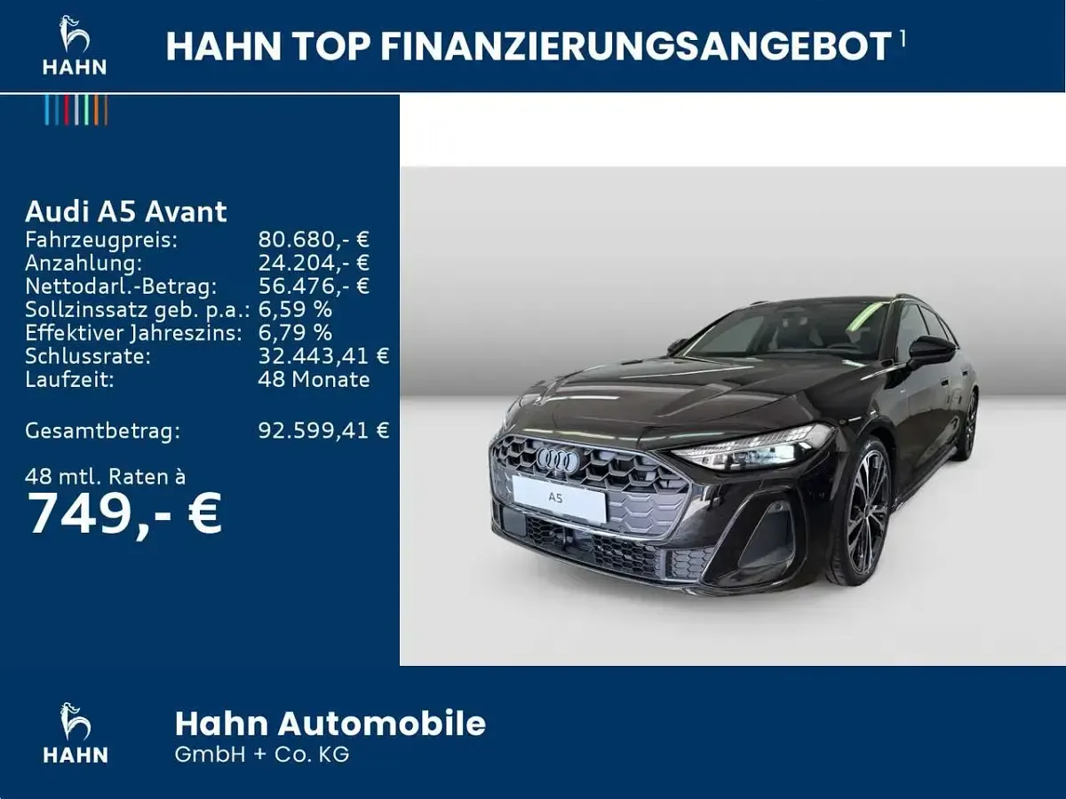 Neu Audi A5 367 PS (269 kW) 2026 Mythosschwarz metallic Kombi