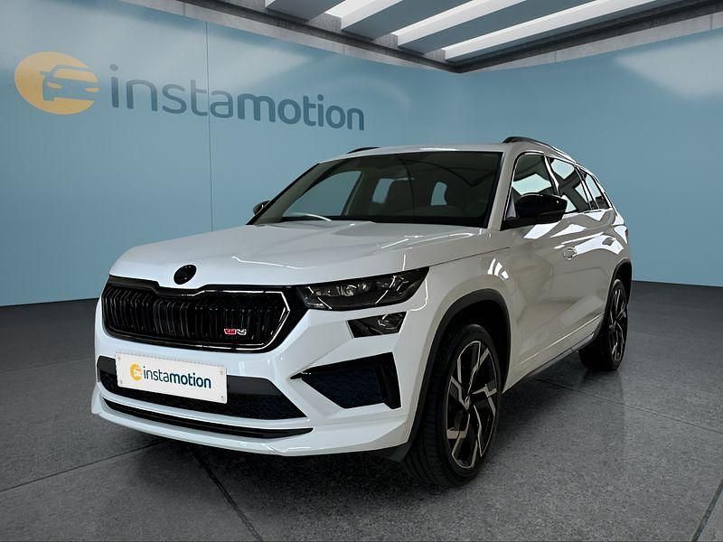 Weiß Gebraucht 2023 Skoda Kodiaq RS SUV | 46.499 € (Teuer) - Bild 1/4