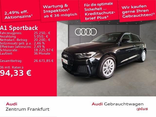 Schwarz Gebraucht 2024 Audi A1 Sportback Advanced Kleinwagen | 24.850 € (Fairer Preis) - Bild 1/2