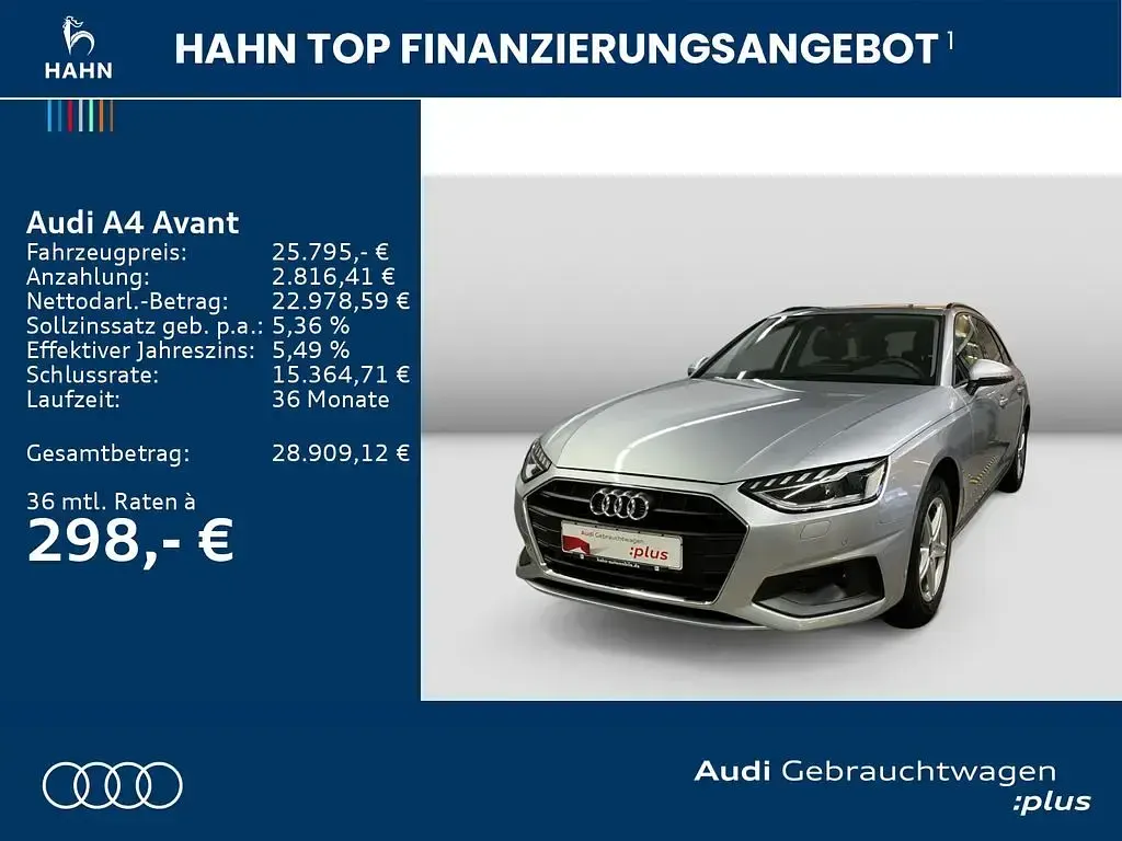 Gebraucht Audi A4 136 PS (100 kW) 2023 Florettsilber metallic Kombi