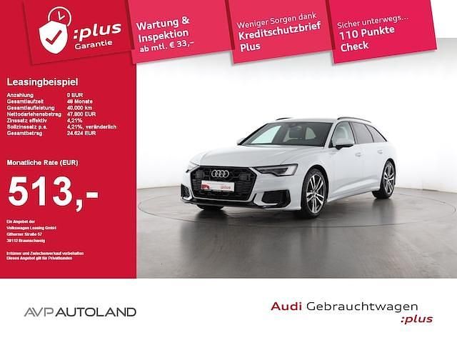 Gletscherweiss Gebraucht 2024 Audi A6 S-Line Kombi | 47.800 € - Bild 1/4