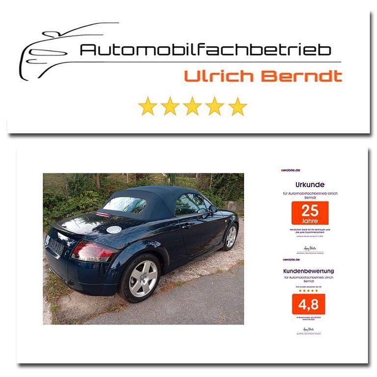 Blau Gebraucht 2002 Audi TT Roadster Sport Cabrio | 7.950 € (Fairer Preis) - Bild 1/2