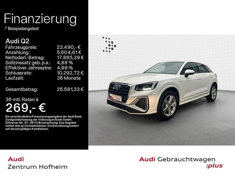 Gebraucht Audi Q2 S-Line 150 PS (110 kW) 2022 Weiß SUV
