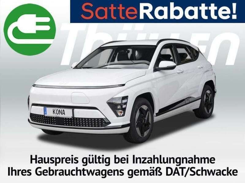 Atlas white (weiß) Neu 2024 Hyundai Kona Advantage SUV | 31.480 € (Guter Preis) - Bild 1/4