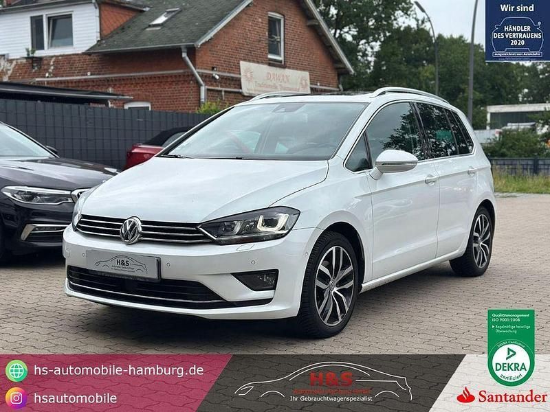 Oryxweiß perlmutteffekt Gebraucht 2015 VW Golf Sportsvan Highline Van / Kleinbus | 12.900 € (Fairer Preis) - Bild 1/4