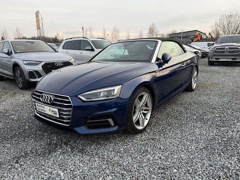 Blau Gebraucht 2017 Audi A5 Cabriolet S-Line Cabrio | 24.900 € (Fairer Preis) - Bild 1/4